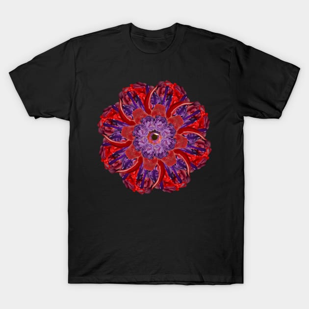 red-purple slime mandala T-Shirt by burenkaUA